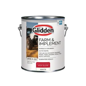 GLIDDEN BARN&FARM ENAMEL WHITE 1 GALLON