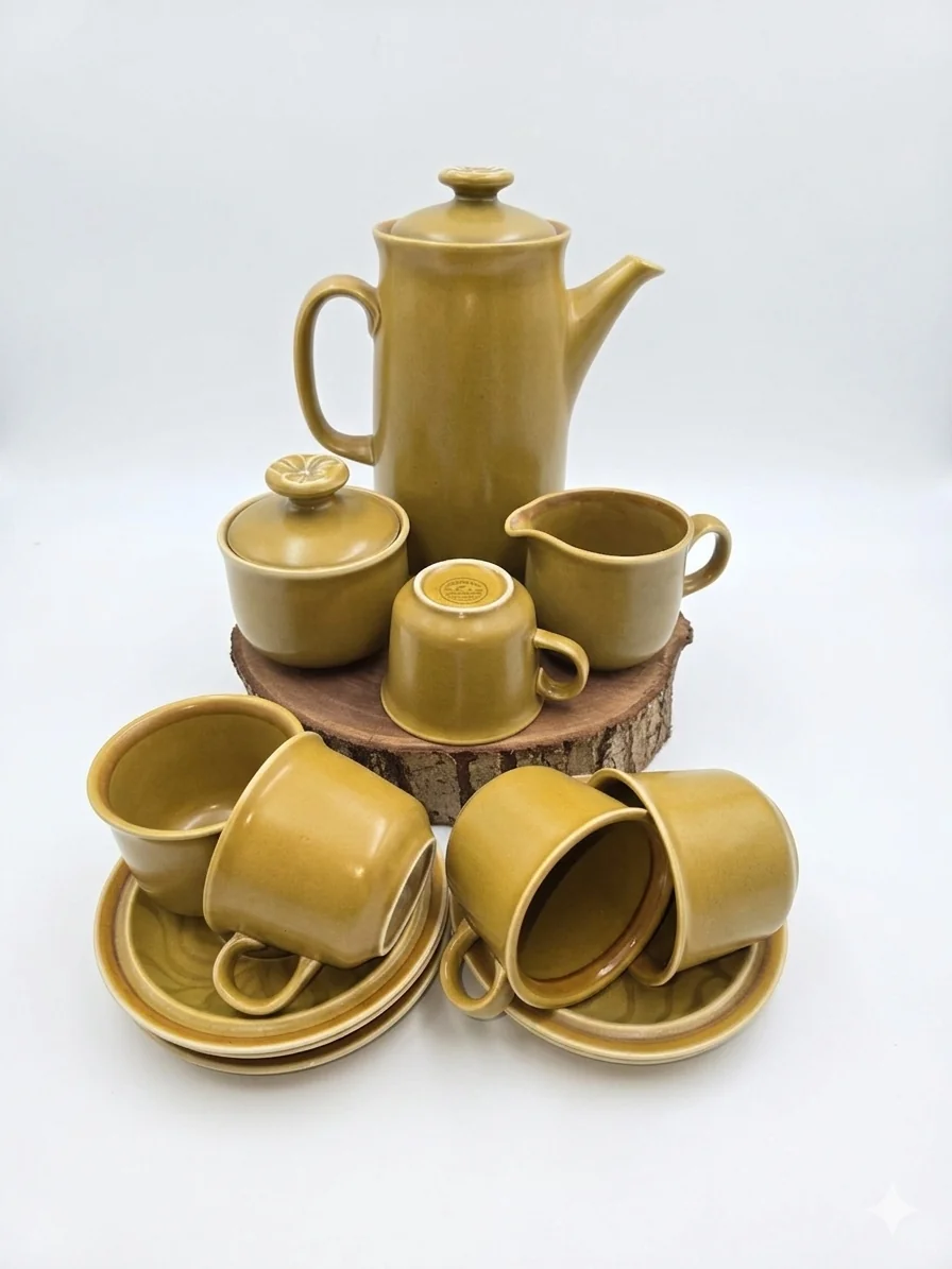 ORIGINAL STONEWARE TEA SET(COLLECTORS ITEM)-INTERPACE (YTK JAPAN)