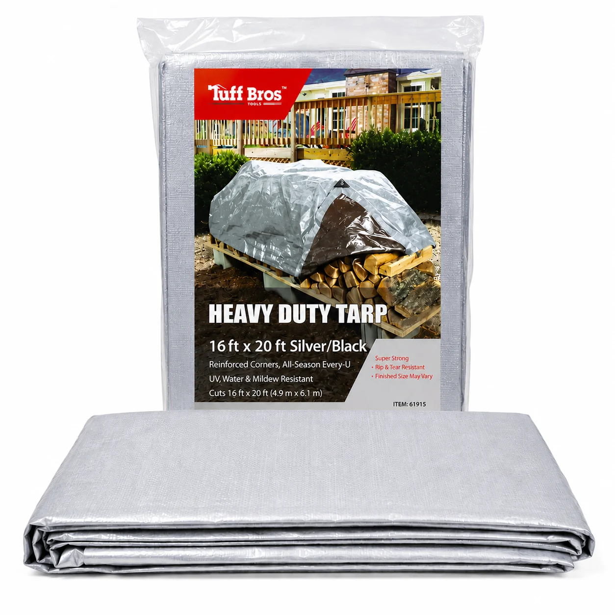 TARPAULIN HEAVY DUTY SILVER 16FT X 20FT